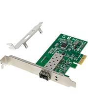 InLine Gigabit Netzwerkkarte 1x SFP Fiber 1Gb/s PCIe x1 inkl. LP Slotblech Zuverlässige Glasfaser-Netzwerkanbindung mit bis zu 1 Gb/s Unterstützt 10