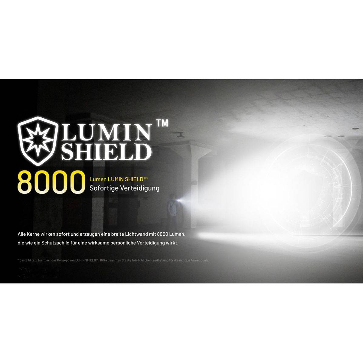 Nitecore EDC37 Taschenlampe 8000 Lumen - Schwarz