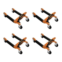 Fahrzeug-Positionierungsschlitten x 4 Hydraulische Auto-Dolly Set I 4 Schwerlast-Hebewagen Transportwagen mit Fußpedal 12" Hubbereich Reifen bis zu Fahrzeug-Positionierungsschlitten x 4 Hydraulische Auto-Dolly Set I 4 Schwerlast-Hebewagen Transportwagen mit Fußpedal 12" Hubbereich Reifen bis zu