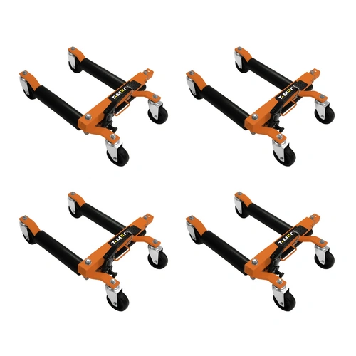 Fahrzeug-Positionierungsschlitten x 4 Hydraulische Auto-Dolly Set I 4 Schwerlast-Hebewagen Transportwagen mit Fußpedal 12" Hubbereich Reifen bis zu Fahrzeug-Positionierungsschlitten x 4 Hydraulische Auto-Dolly Set I 4 Schwerlast-Hebewagen Transportwagen mit Fußpedal 12" Hubbereich Reifen bis zu