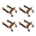 Fahrzeug-Positionierungsschlitten x 4 Hydraulische Auto-Dolly Set I 4 Schwerlast-Hebewagen Transportwagen mit Fußpedal 12" Hubbereich Reifen bis zu Fahrzeug-Positionierungsschlitten x 4 Hydraulische Auto-Dolly Set I 4 Schwerlast-Hebewagen Transportwagen mit Fußpedal 12" Hubbereich Reifen bis zu