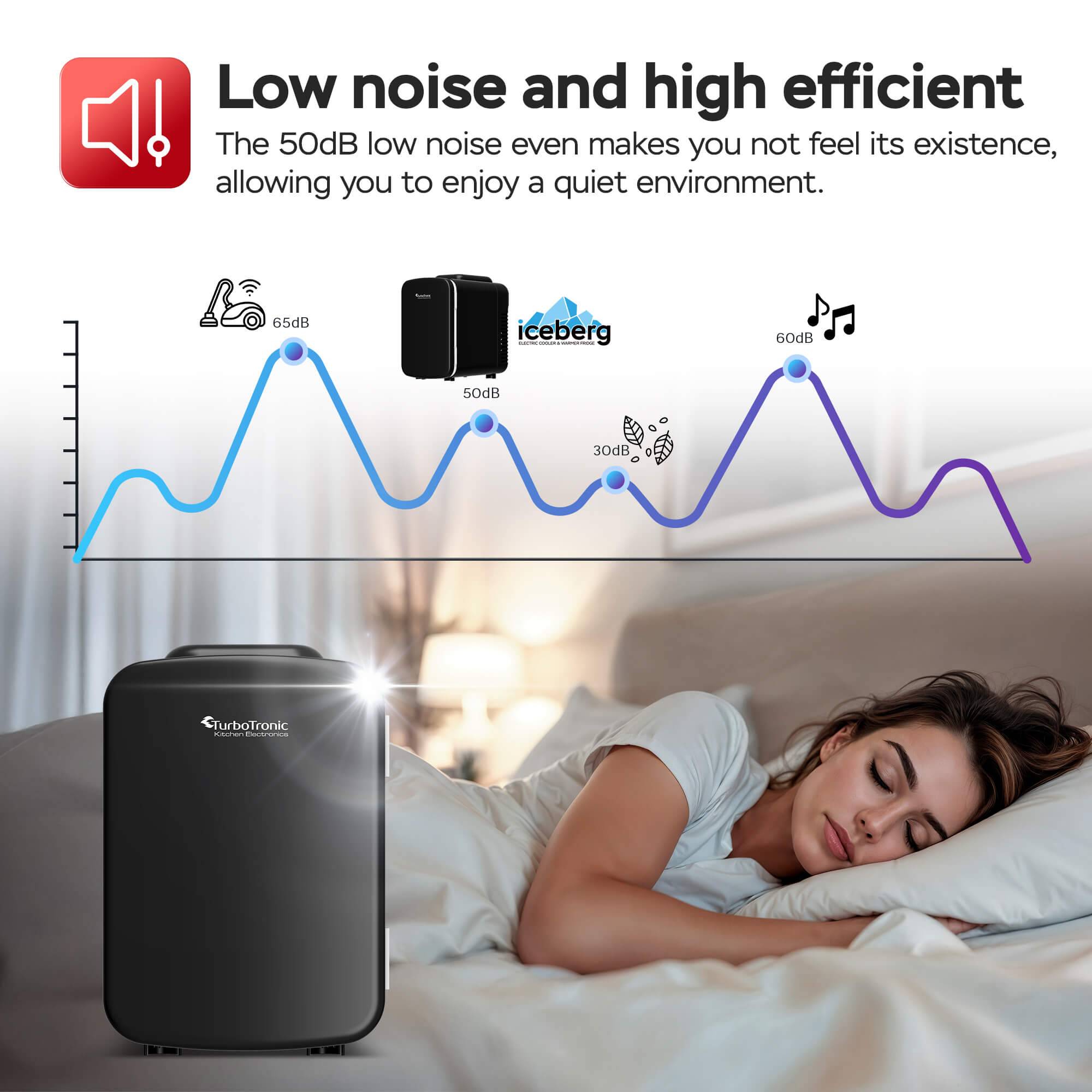 TurboTronic 2in1 Mini Kühlschrank Kühlbox 4 L Kühl & Heizfunktion tragbarer AC DC 220-240V/12V Steckdose und Zigarettenanzünder Warmhaltebox Therm