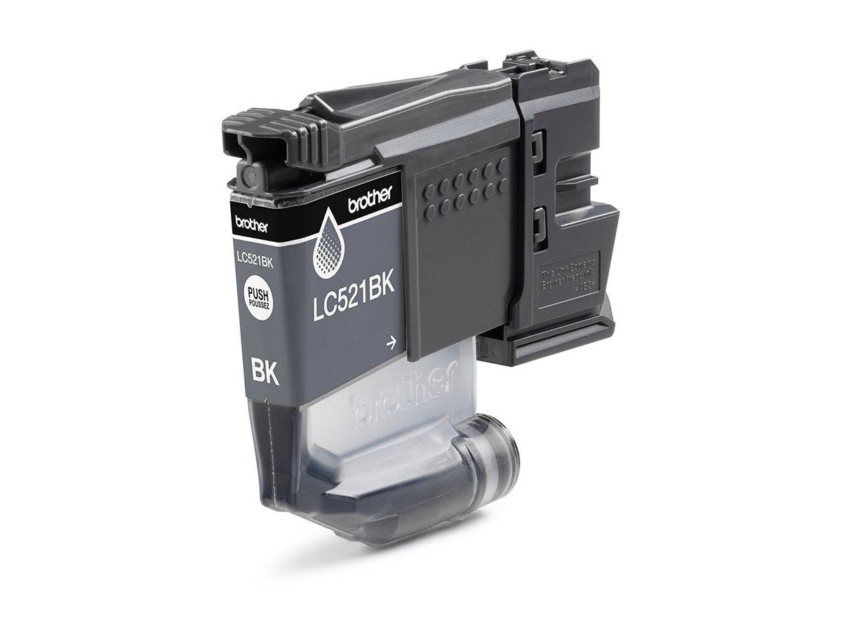 Brother LC521BK - Schwarz - original - Kissenverpackung