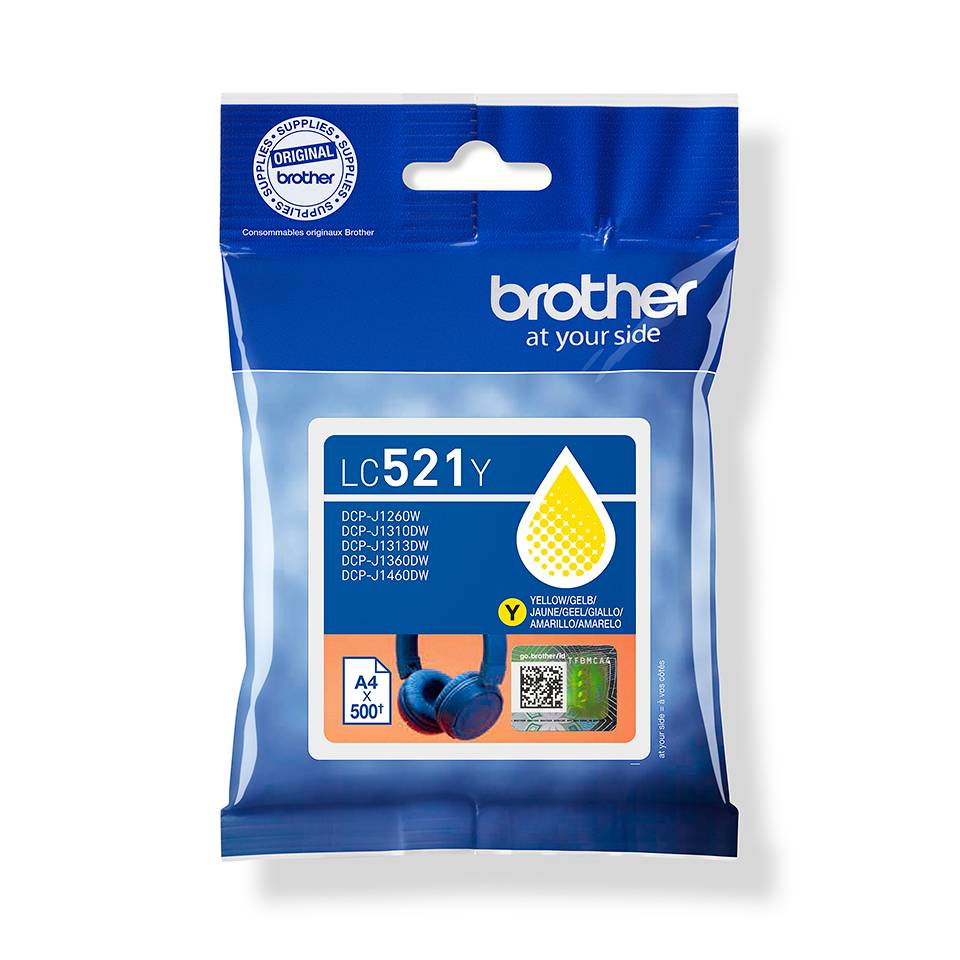 Brother LC521Y - Gelb - original - Kissenverpackung