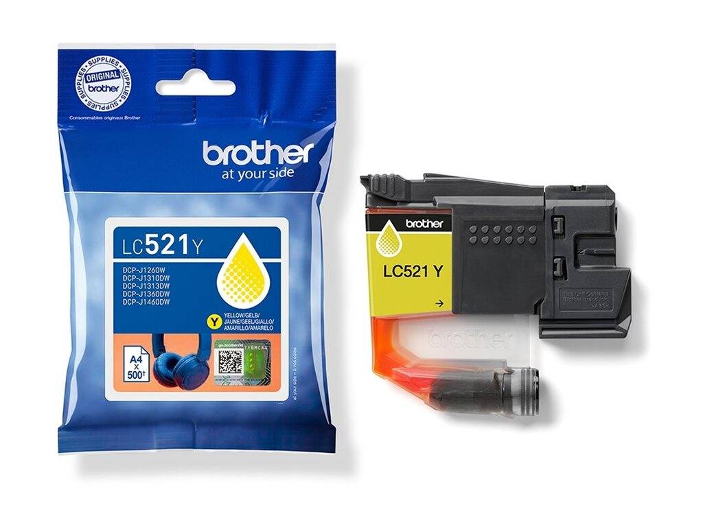 Brother LC521Y - Gelb - original - Kissenverpackung