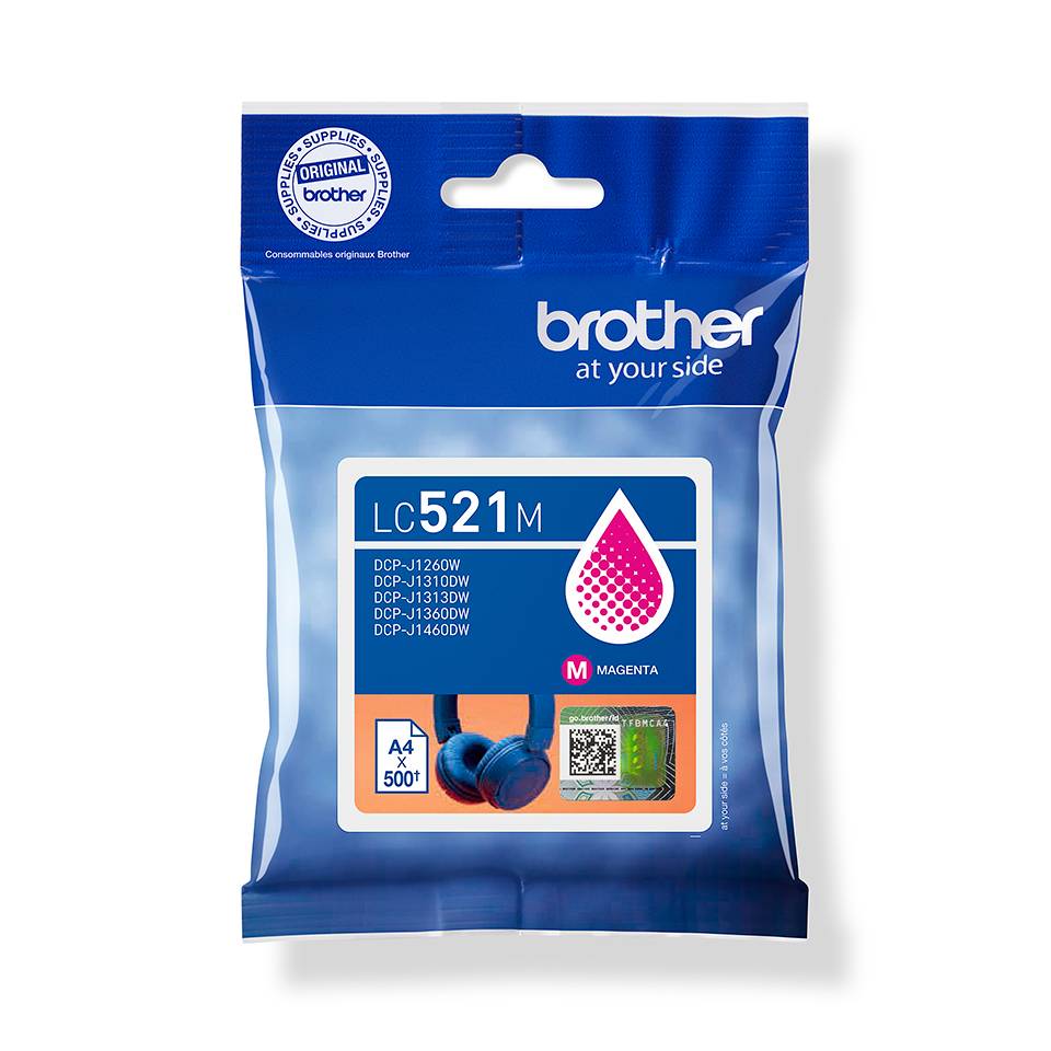 Blue Brother LC521M Magentafarbpatrone mit „brother at your side