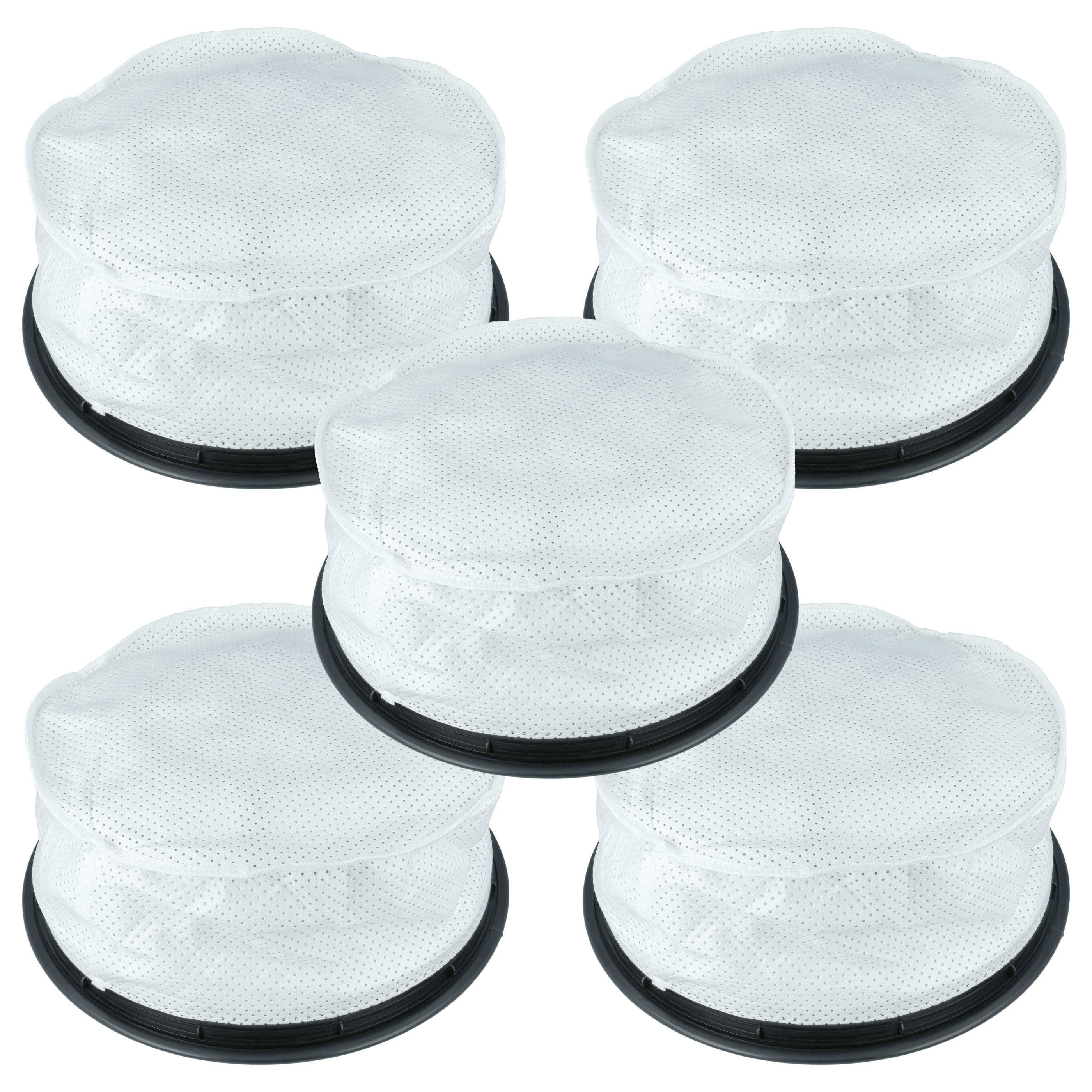 vhbw 5x Rundfilter kompatibel mit Numatic RSV-130, Ramoneur VA 40 3, RSV-130M, RSAV-200, RSV-123P, Ramoneur VA 40 JTS24, RSV-130P, RSAV-130