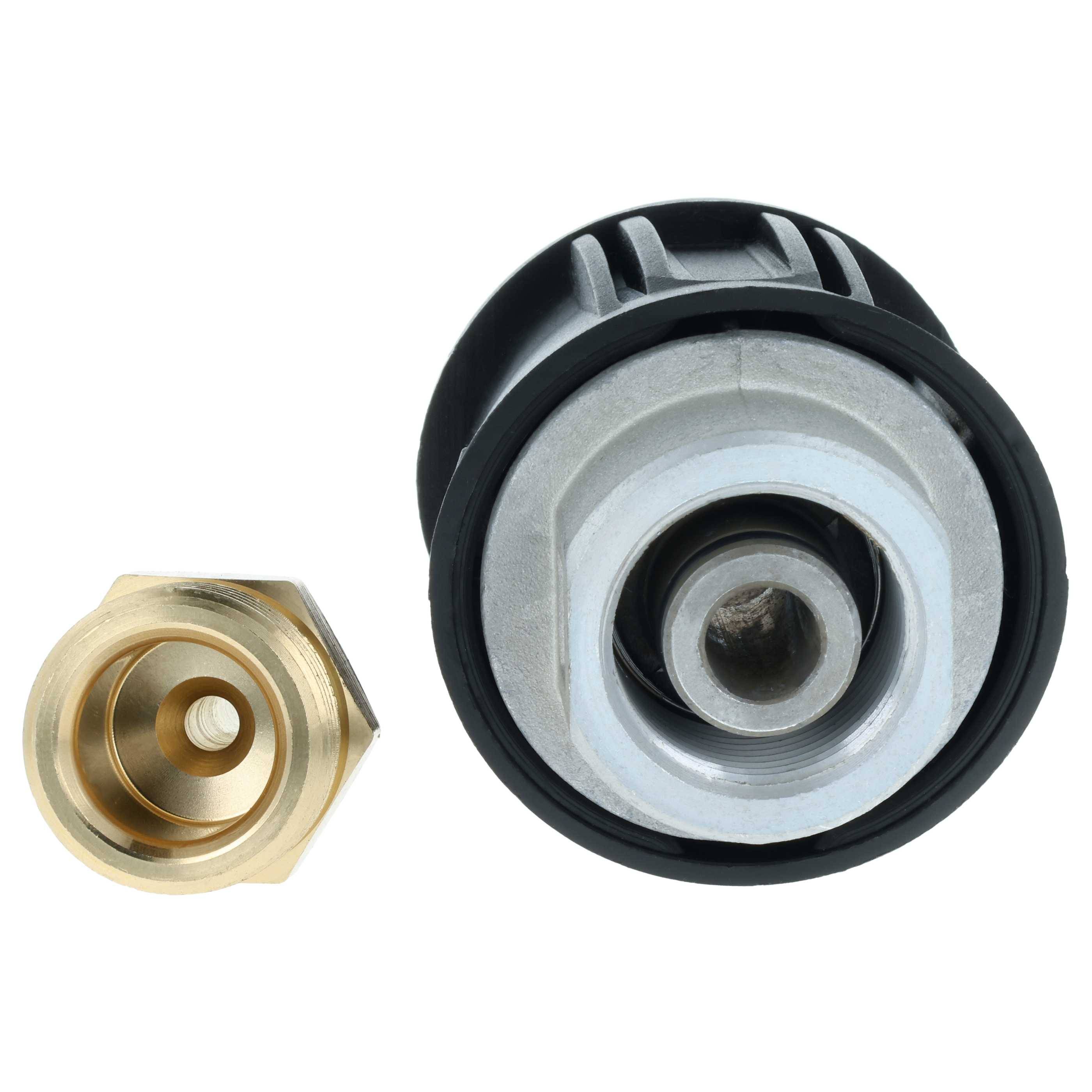 vhbw 2-tlg. Adapter-Set auf M22 Gewinde kompatibel mit Kärcher K 2, 4, 5, 3 Hochdruckreiniger - Schnellkupplung