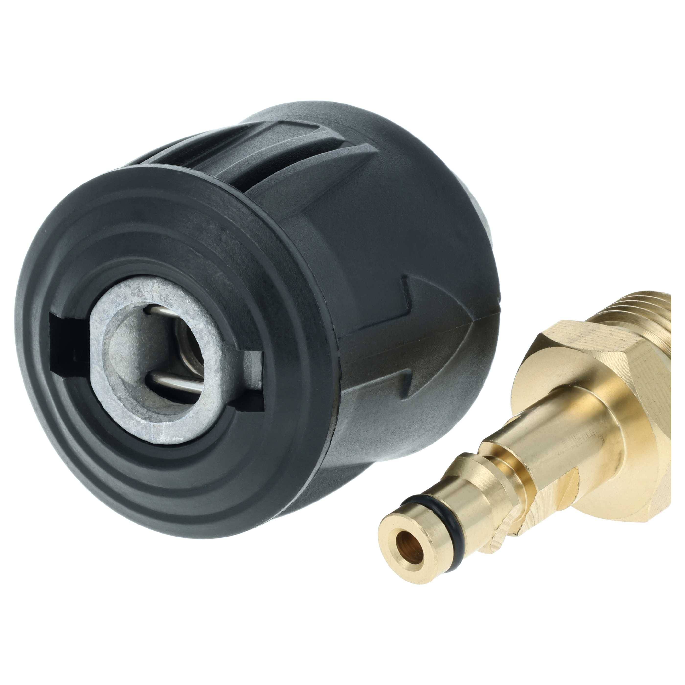 vhbw 2-tlg. Adapter-Set auf M22 Gewinde Ersatz für Kärcher 2.643-037.0 für Hochdruckreiniger - Schnellkupplung