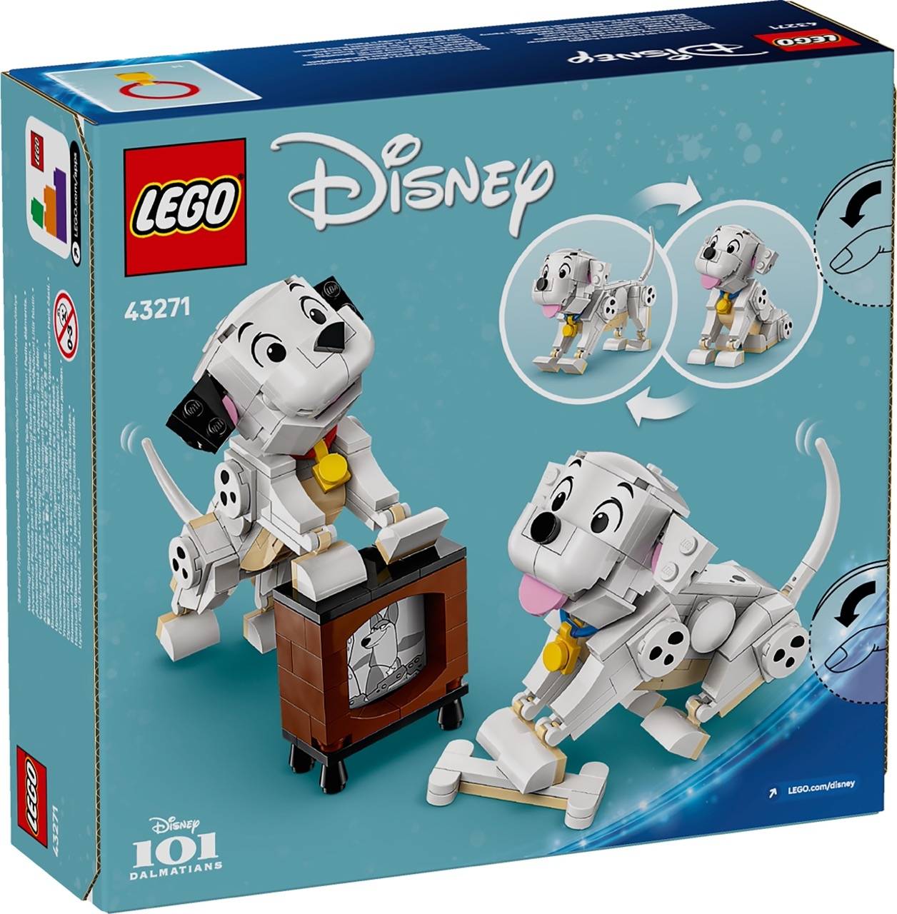 LEGO® 43271 Disney Classic - Die Welpen Lucky und Penny aus 101 Dalmatiner