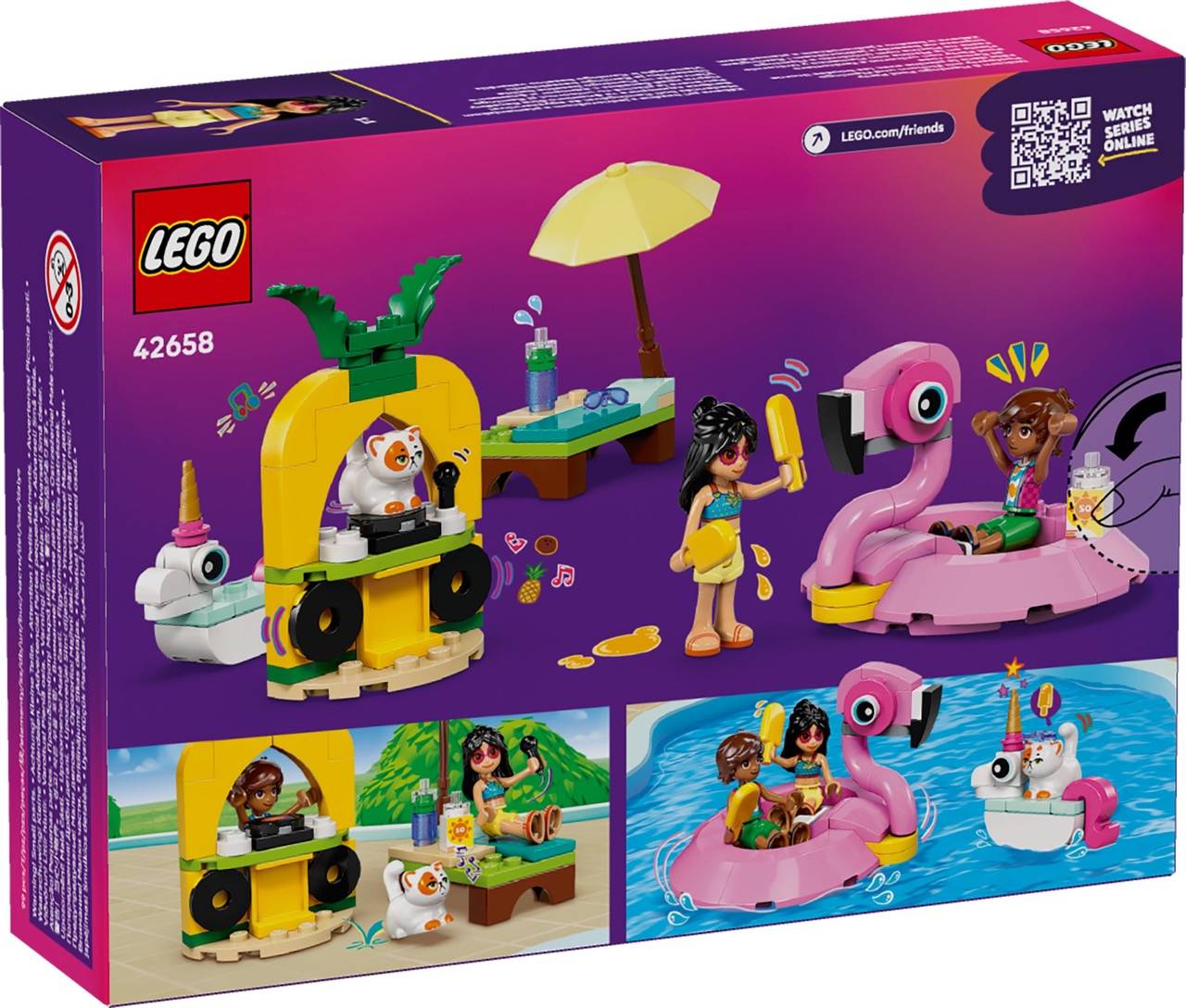 LEGO® 42658 Friends - Poolparty mit Einhorn und Flamingo