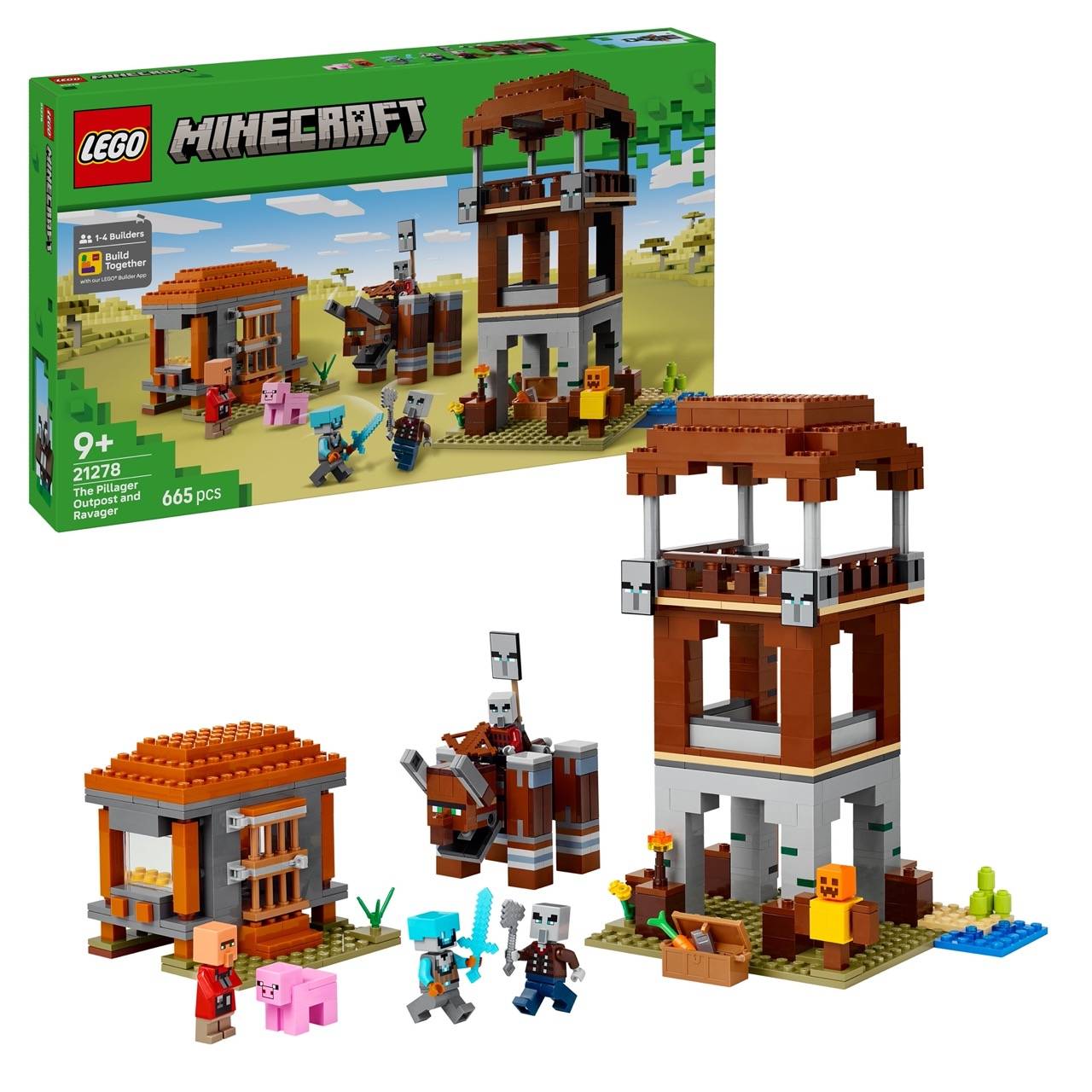 LEGO® 21278 Minecraft - Ein Verwüster am Plünderer-Außenposten