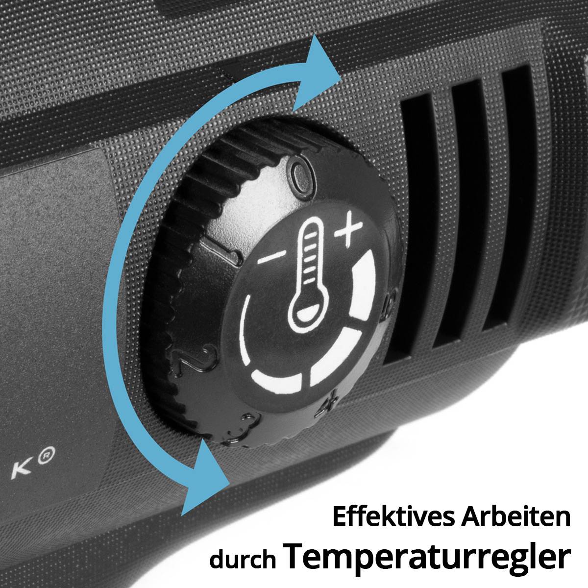 STAHLWERK Heißluftpistole Heißluftgebläse HP-2000 ST mit 600 Grad und 2.000 W