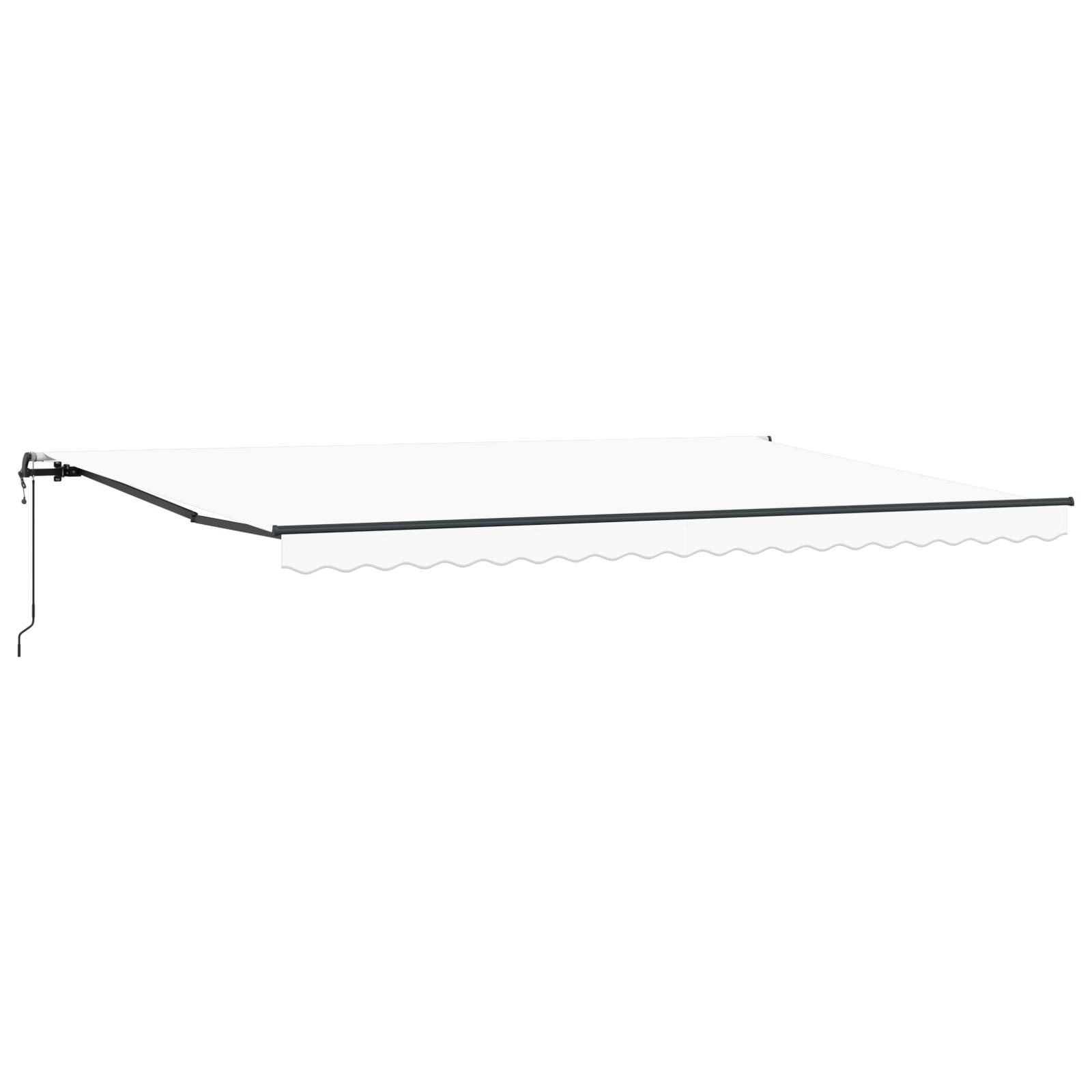 vidaXL Automatische Einziehbare Markise Weiß 500x300 cm