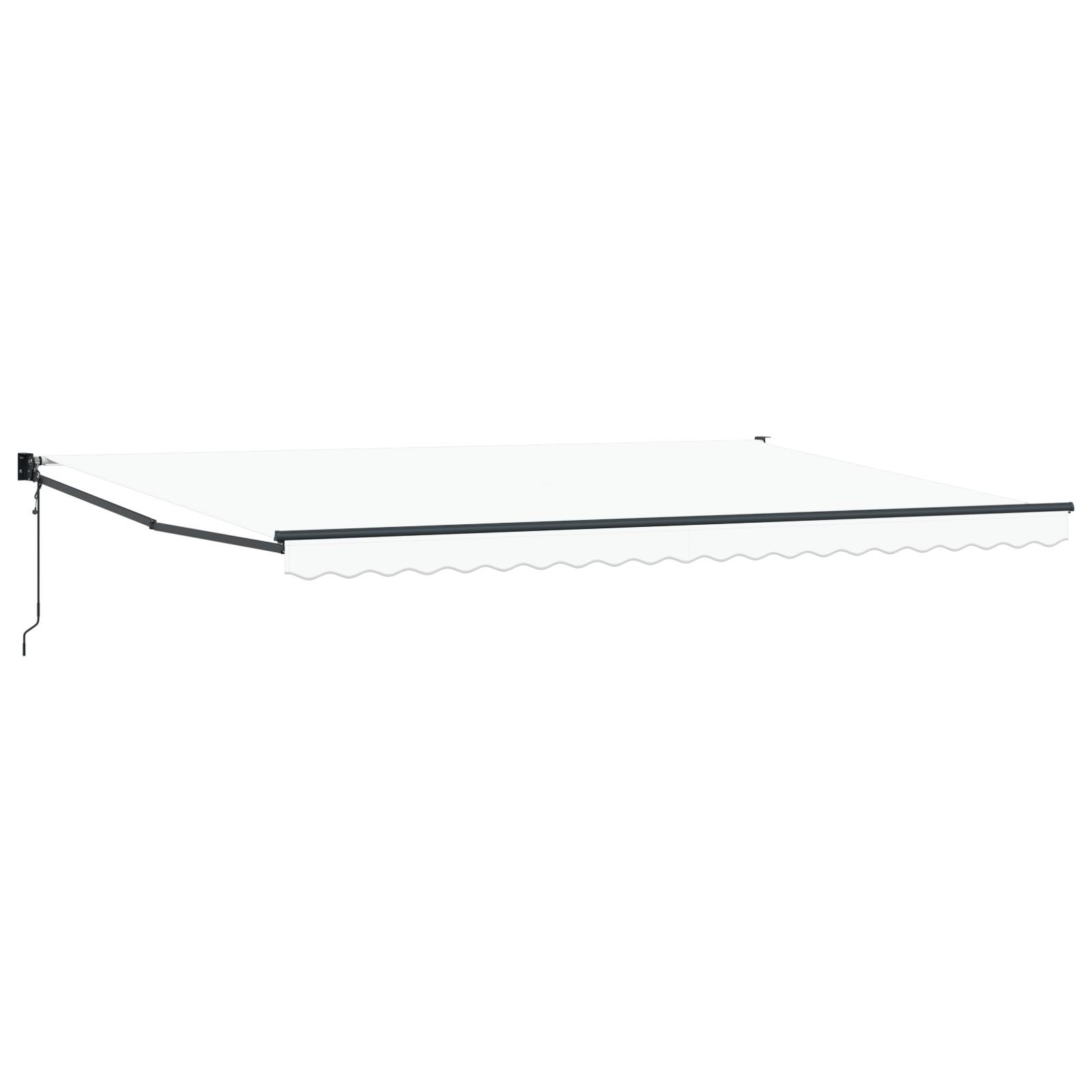 vidaXL Automatische Einziehbare Markise Weiß 500x300 cm