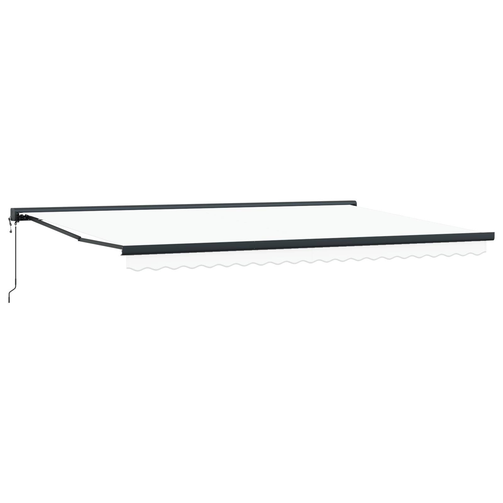 vidaXL Automatische einziehbare Markise Weiß 500x300 cm