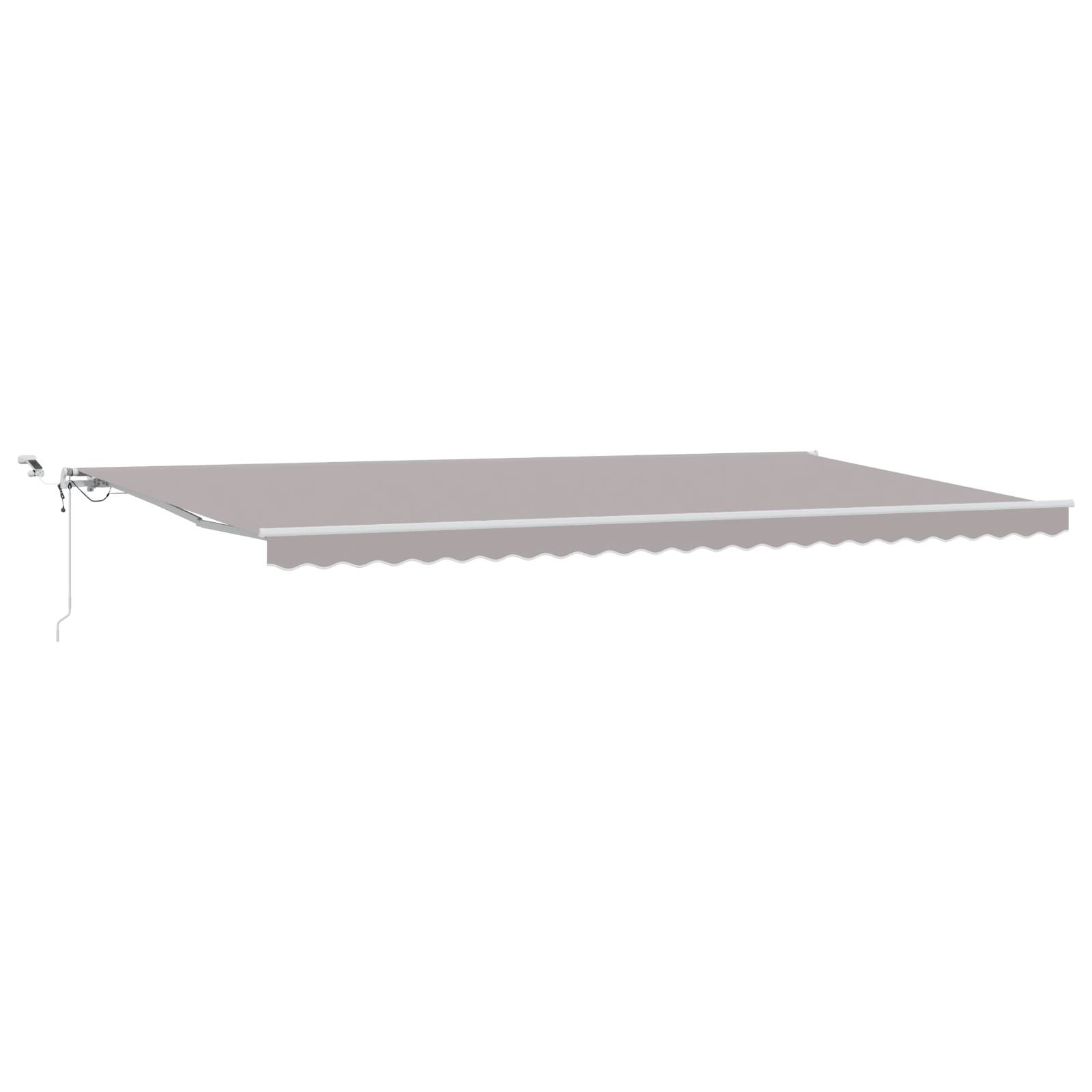 vidaXL Automatische Einziehbare Markise mit LED Hellgrau 600x300 cm