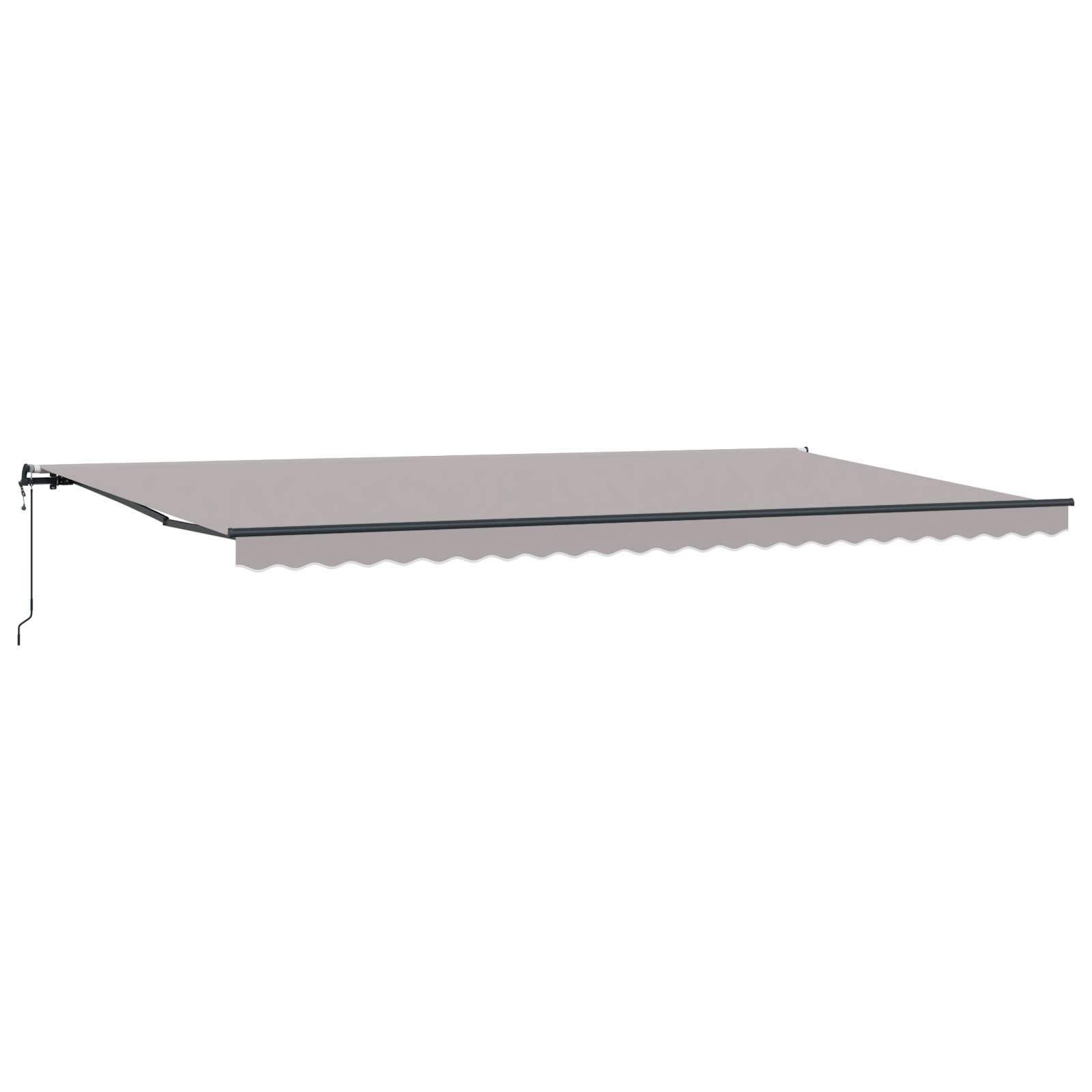 vidaXL Automatische Einziehbare Markise Hellgrau 600x350 cm