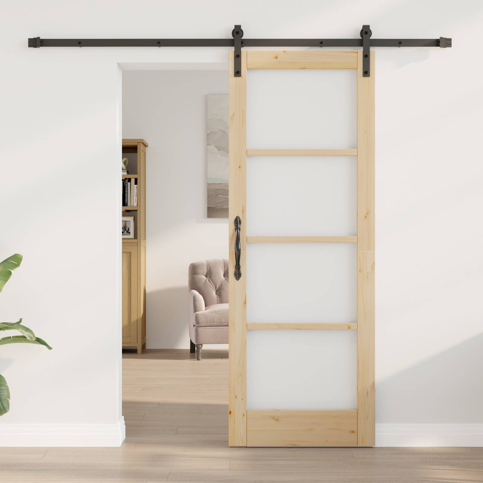 vidaXL Schiebetür mit Hardware-Set 'ORKDAL'73.5x198.5 cm