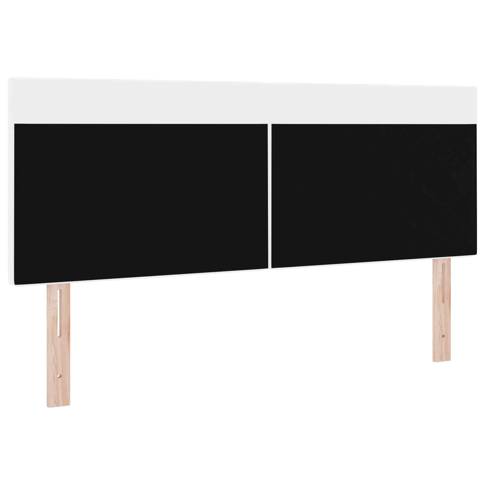 vidaXL Kopfteil Einfarbig Weiß 160 cm Kunstleder