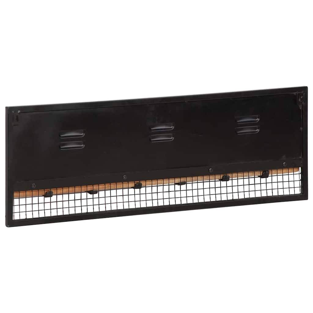vidaXL Wandgarderobe 90x11x30 cm Massivholz Mango