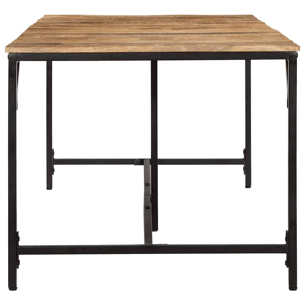vidaXL Esstisch 220x90x75 cm Raues Massivholz Mango