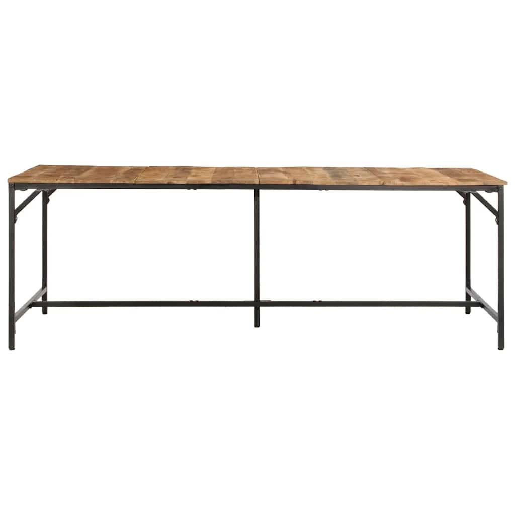 vidaXL Esstisch 220x90x75 cm Raues Massivholz Mango