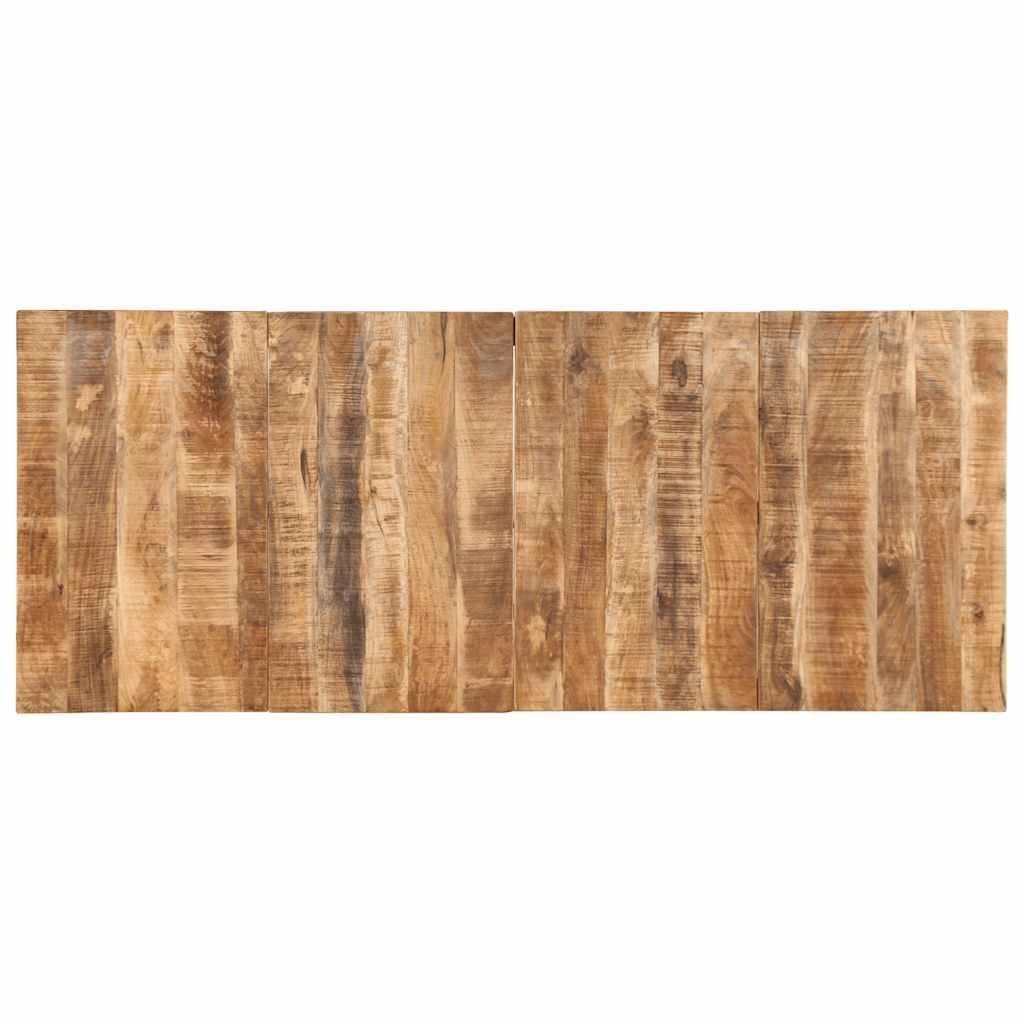 vidaXL Esstisch 220x90x75 cm Raues Massivholz Mango