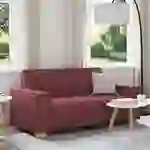 vidaXL 2-Sitzer Sofa Weinrot 140 cm Stoff vidaXL 2-Sitzer Sofa Weinrot 140 cm Stoff