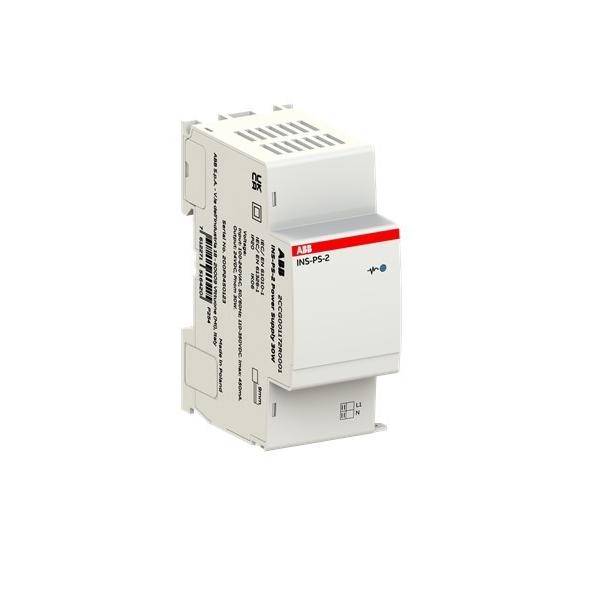Weiße ABB-DIN-Schienenstromversorgungsmodul mit der Bezeichnung „NS-PS-2