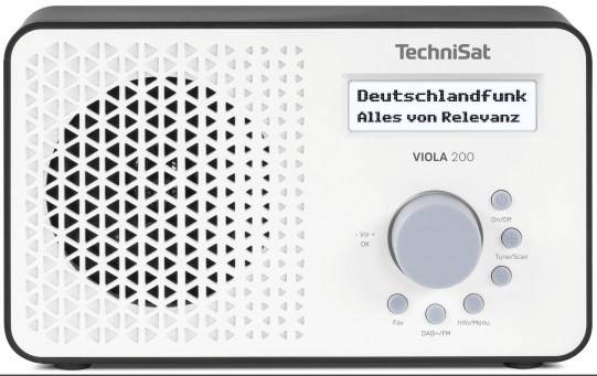 TechniSat DAB+ DigitalRadiowecker VIOLA200 ws/sw