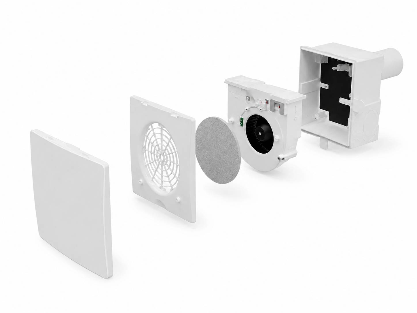 Inventer Taris Ventilator EC60-N Axial mit Innenblende - 1002-0067