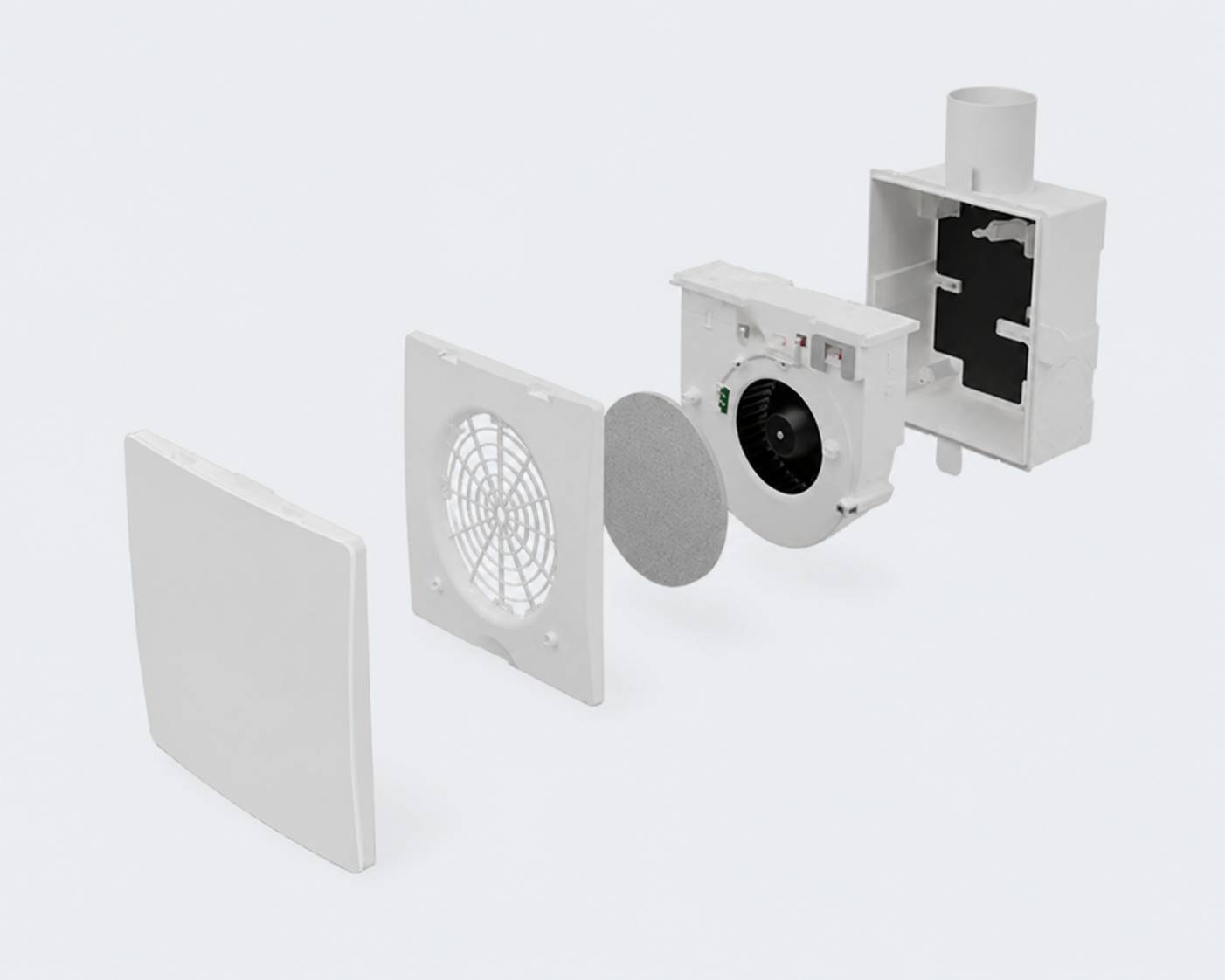 Inventer Taris Ventilator EC30-60-N Radial mit Innenblende - 1002-0064