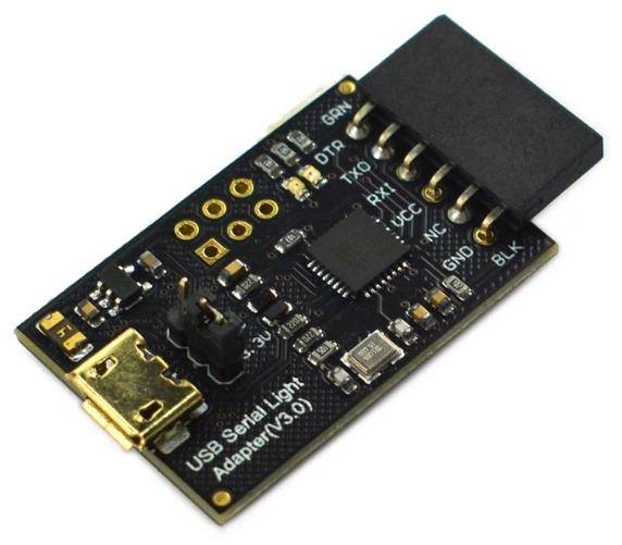 DFRobot USB Serial Light Adapter, ATmega8U2, USB zu Seriell, Mini-USB, RX/TX-Status-LED, 3,3V-5V