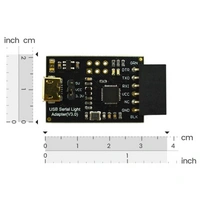 DFRobot USB Serial Light Adapter, ATmega8U2, USB zu Seriell, Mini-USB, RX/TX-Status-LED, 3,3V-5V DFRobot USB Serial Light Adapter, ATmega8U2, USB zu Seriell, Mini-USB, RX/TX-Status-LED, 3,3V-5V