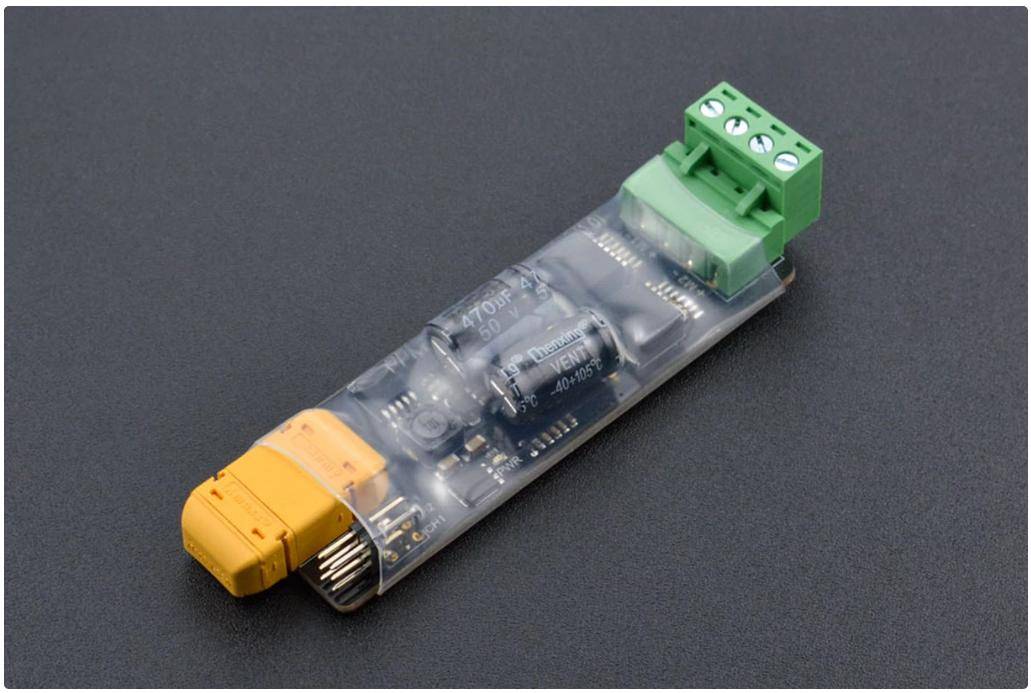 DFRobot PPM 2x3A DC Motor Driver, PPM-Signalsteuerung, STM8S105, 7-12V, 3A kontinuierlich, 6A Schutz