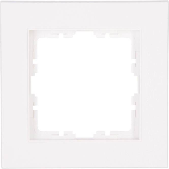 Kopp HK07-Abdeckrahmen 1-fach 402132000 Farbe:arktisweiß matt Install.Baumaterial Schalter