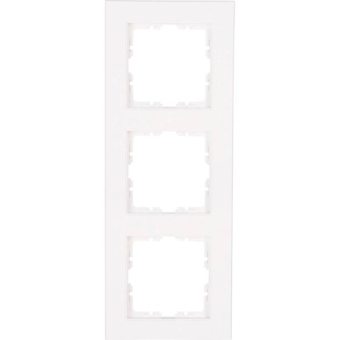 Kopp HK07-Abdeckrahmen 3-fach 402732008 Farbe:arktisweiß matt Install.Baumaterial Schalter