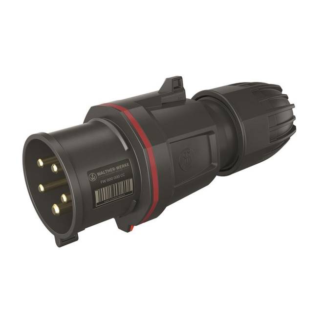Walther CEE NEO Stecker FW231506CC Classic 32A 5P 6h IP54 m.Käfigzugfeder Industriematerial