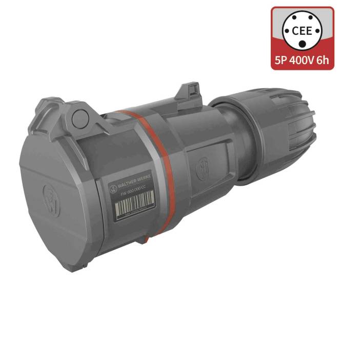 Walther CEE NEO Kupplung FW331506CC Classic 32A 5P 6h IP54 m.Käfigzugfeder Industriematerial
