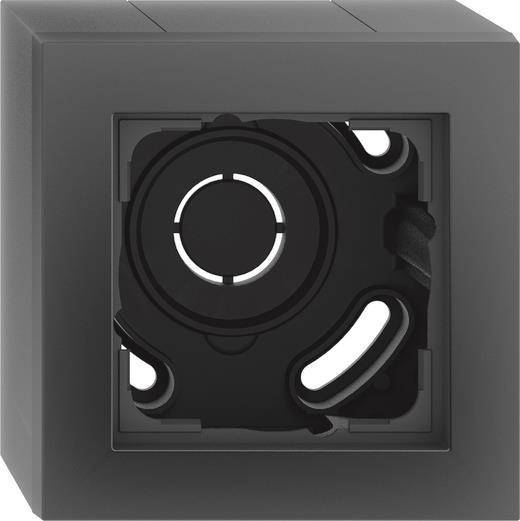 GIRA 106109 AP-Gehäuse 1fach+Rahmen E2 Schwarz matt Install.Baumaterial Hauskomm/Batt/Sicher