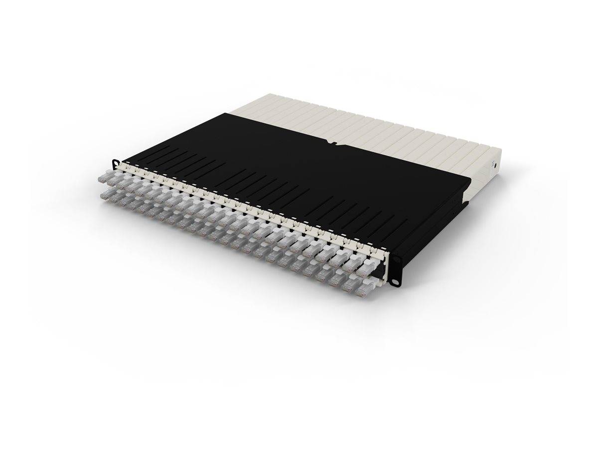 PATCHBOX patchbox.one - Kabeleinzugssystem - CAT 6aUTP - RAL 9005 - 8U