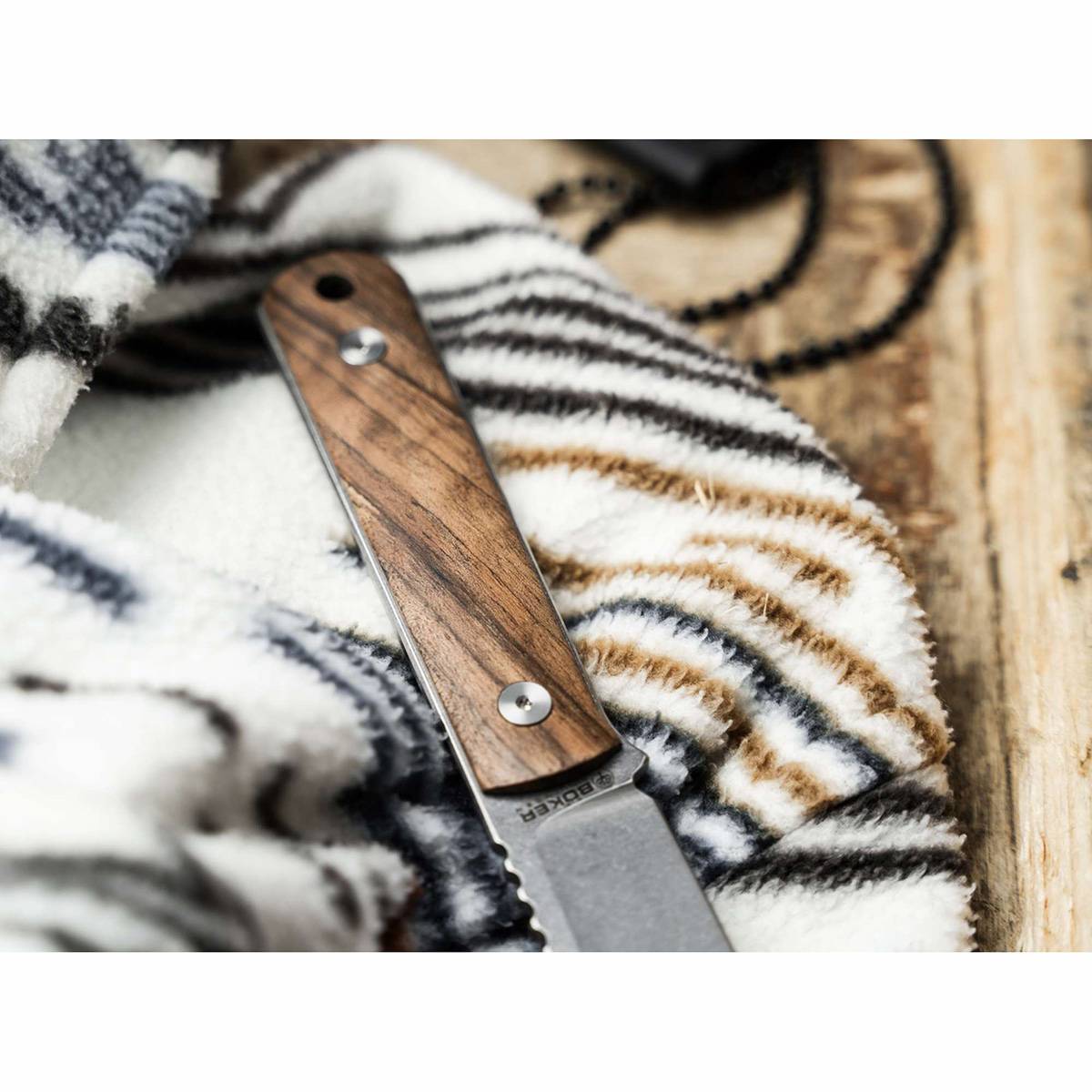 Böker BFF Packlite Walnuss Messer - Braun