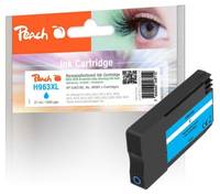 Peach Tintenpatronenpakete mit der Bezeichnung H963XL mit einer schwarzen und blauen Patrone im Vordergrund gezeigt