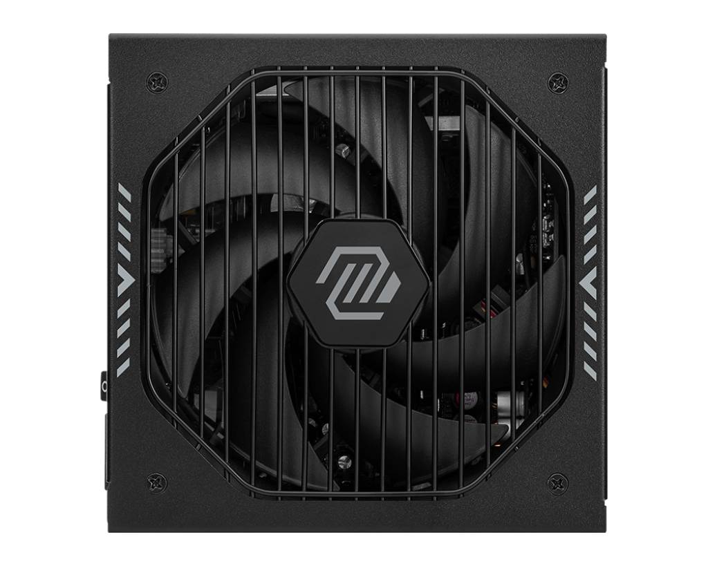 MSI MAG A850GLS PCIE5, 850 W, 100 - 240 V, 1870 W, 47 - 63 Hz, Aktiv, 90%