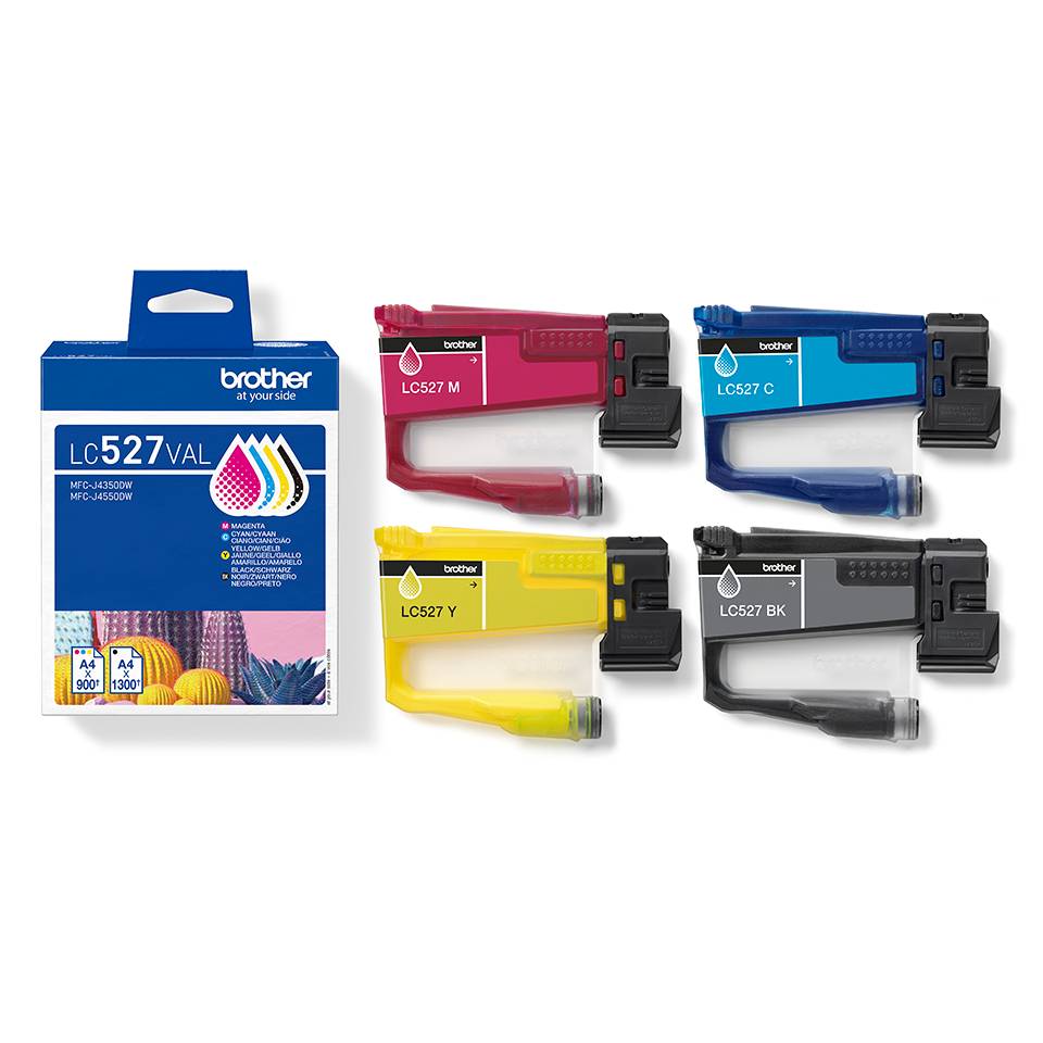 Brother LC527 Value Pack - 4er-Pack - Schwarz, Gelb, Cyan, Magenta