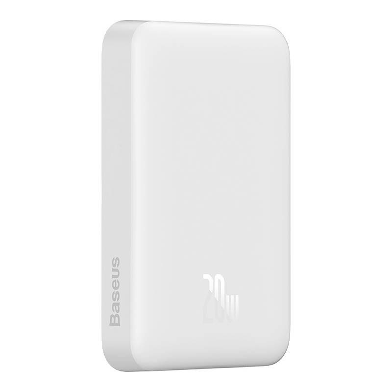 Powerbank Baseus Magnetic, 10000mAh, USB-C 20W, MagSafe (weiß)