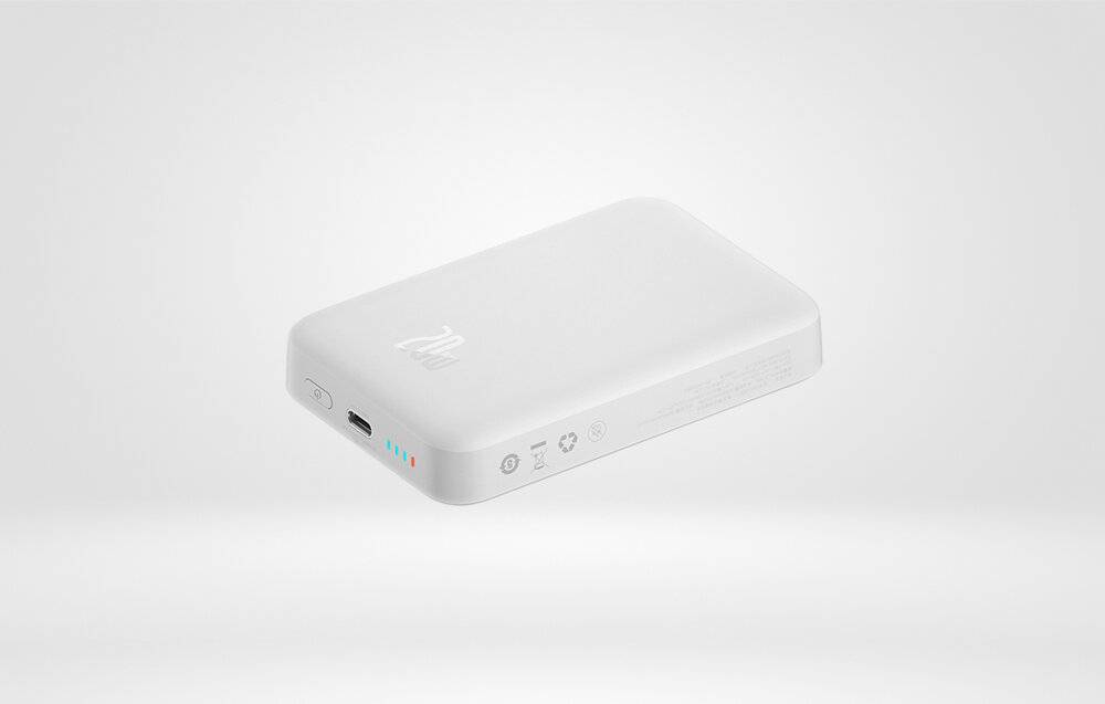 Powerbank Baseus Magnetic, 10000mAh, USB-C 20W, MagSafe (weiß)
