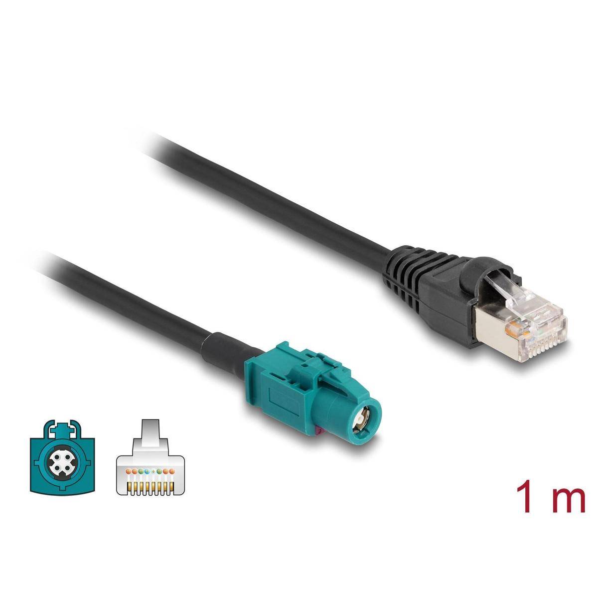Delock Kabel HSD Z Buchse zu RJ45 Stecker 1 m