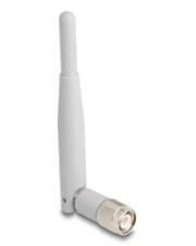 Eine weiße WLAN-Antenne mit einem Drehgelenk für verstellbare Winkel, entwickelt zur Verbesserung der drahtlosen Signalempfangsqualität.